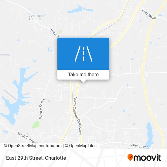 East 29th Street map