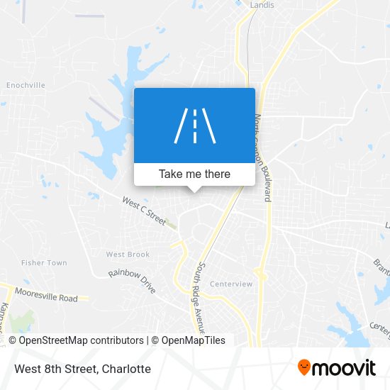 West 8th Street map