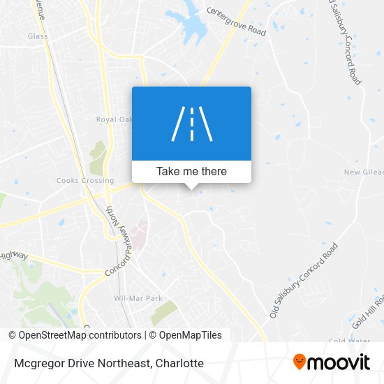 Mcgregor Drive Northeast map