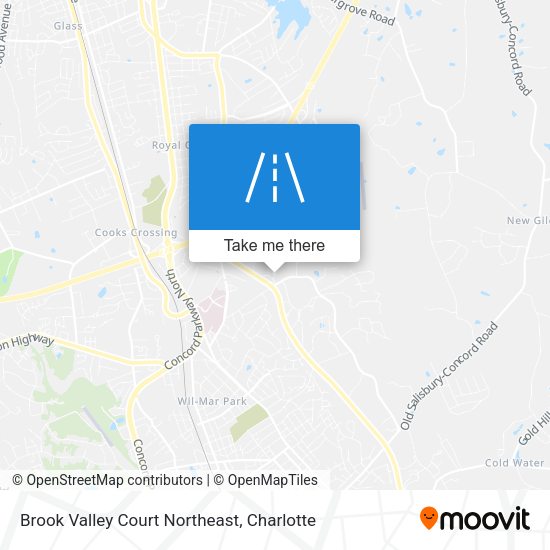 Brook Valley Court Northeast map