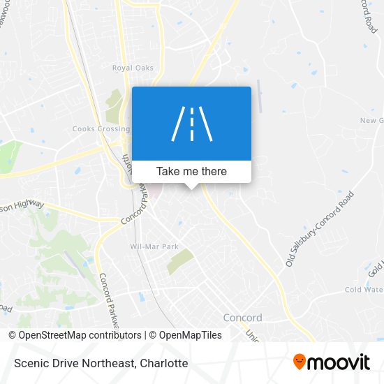 Mapa de Scenic Drive Northeast