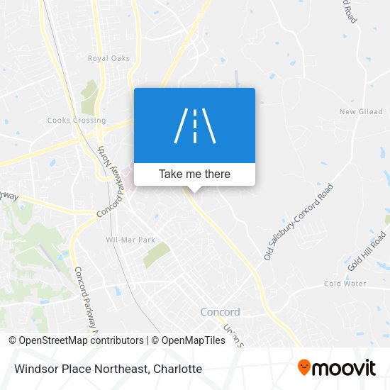 Windsor Place Northeast map
