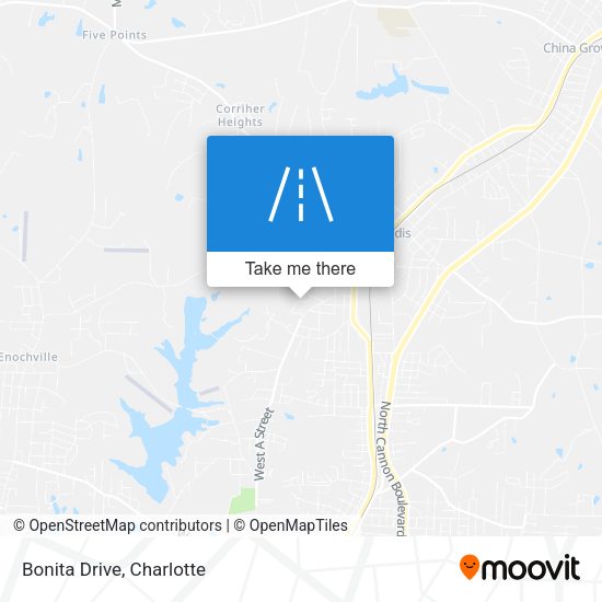 Bonita Drive map