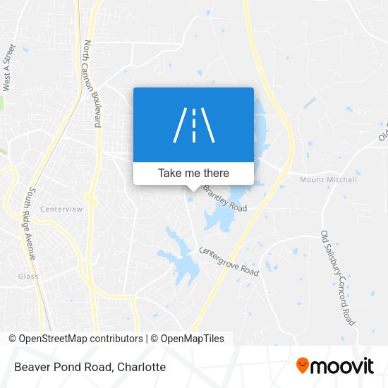 Beaver Pond Road map