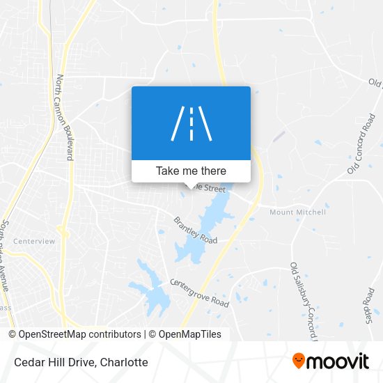 Cedar Hill Drive map