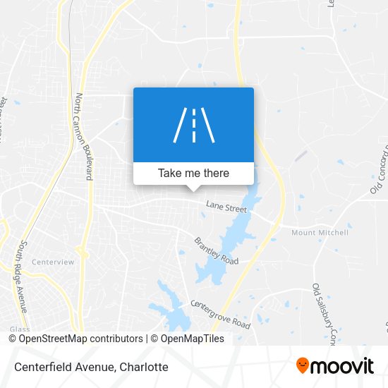 Mapa de Centerfield Avenue