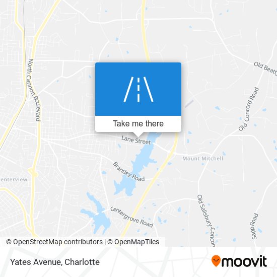 Mapa de Yates Avenue