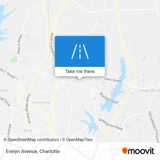 Mapa de Evelyn Avenue