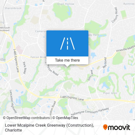 Lower Mcalpine Creek Greenway (Construction) map