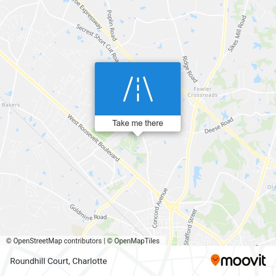 Mapa de Roundhill Court