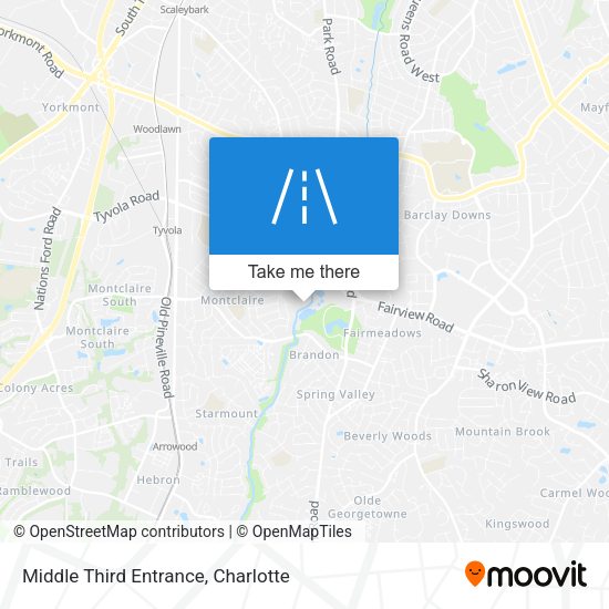 Middle Third Entrance map