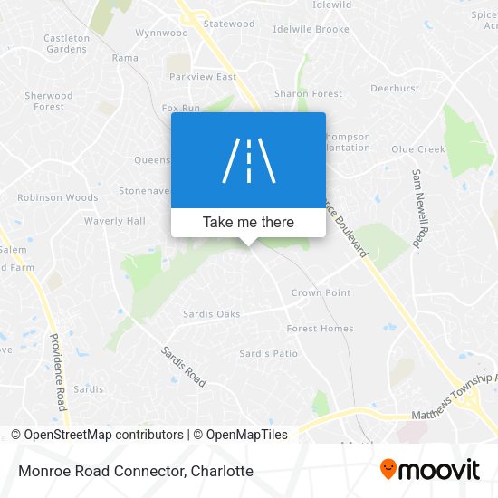 Mapa de Monroe Road Connector