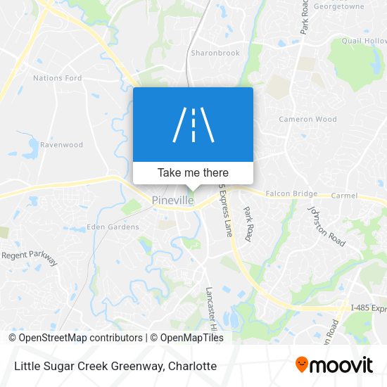 Little Sugar Creek Greenway map