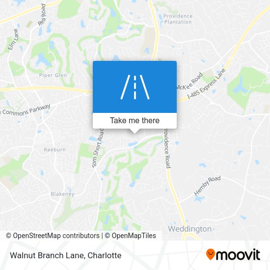 Mapa de Walnut Branch Lane
