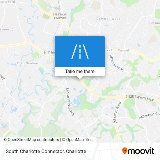 Mapa de South Charlotte Connector