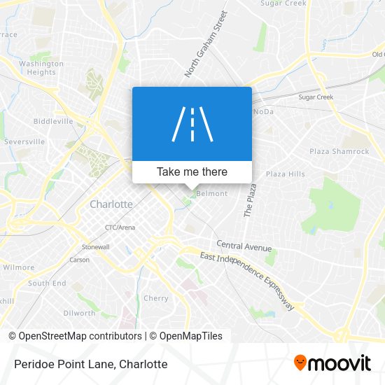 Peridoe Point Lane map
