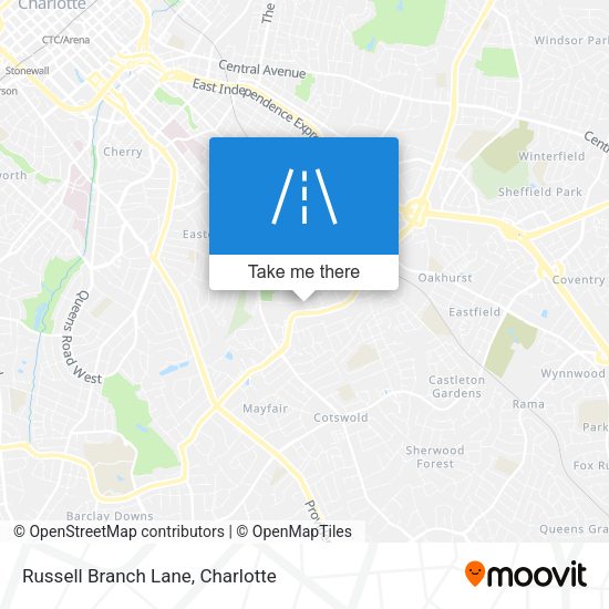 Mapa de Russell Branch Lane