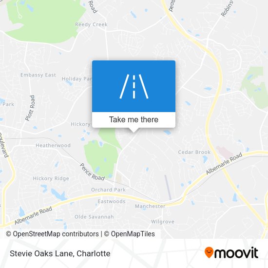 Stevie Oaks Lane map
