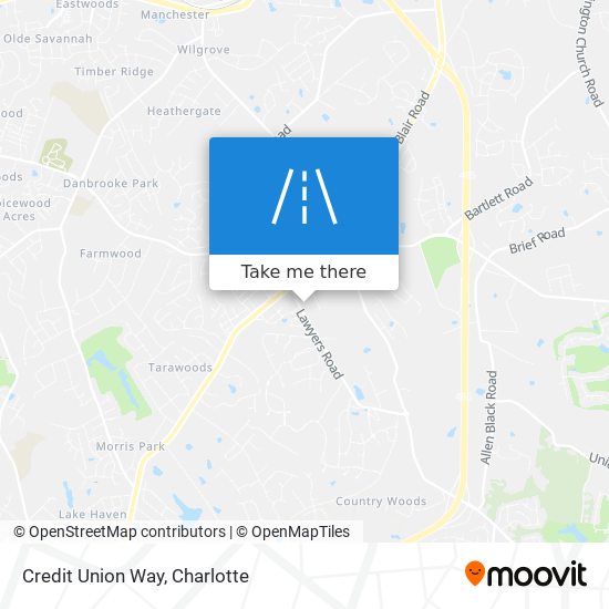 Credit Union Way map