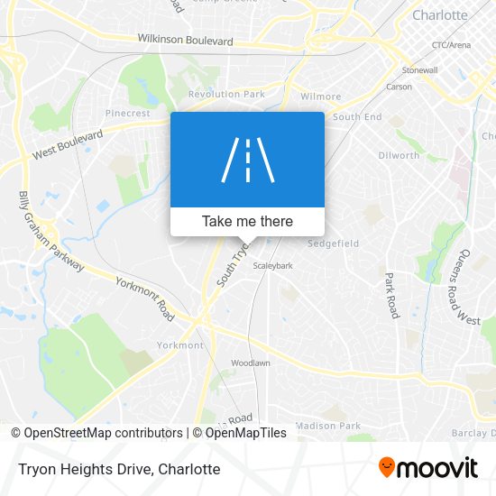 Tryon Heights Drive map