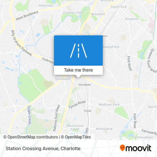 Station Crossing Avenue map