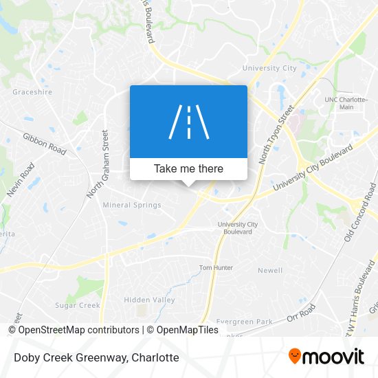 Doby Creek Greenway map