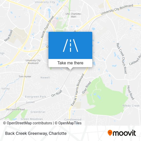 Back Creek Greenway map