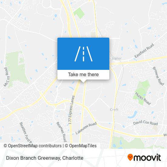 Dixon Branch Greenway map