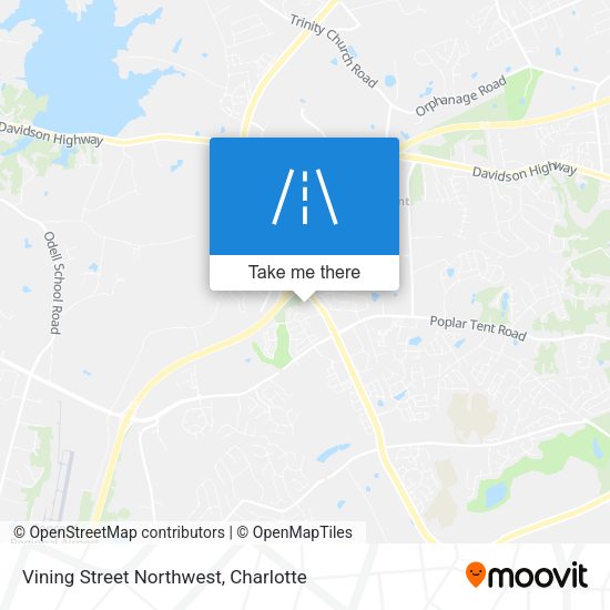 Vining Street Northwest map