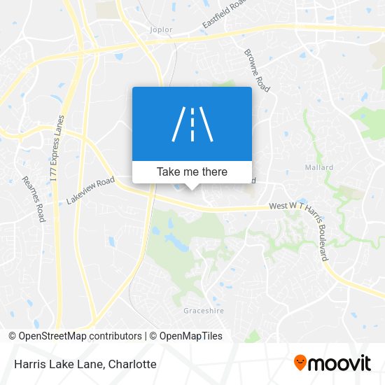 Mapa de Harris Lake Lane