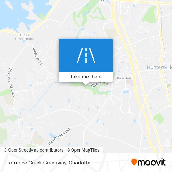 Torrence Creek Greenway map