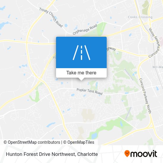 Mapa de Hunton Forest Drive Northwest