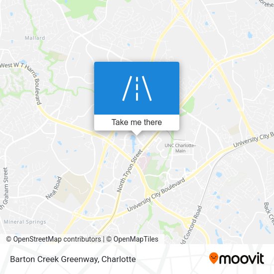 Mapa de Barton Creek Greenway