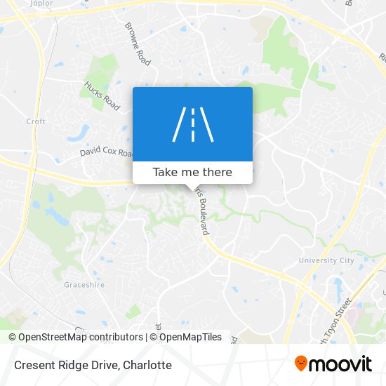 Cresent Ridge Drive map