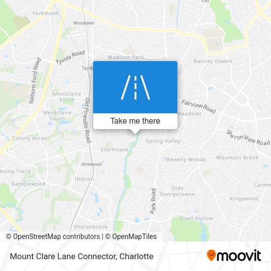 Mount Clare Lane Connector map