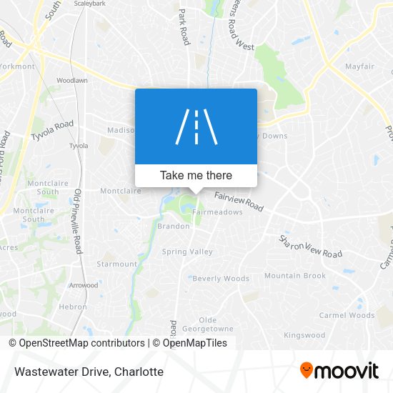 Wastewater Drive map