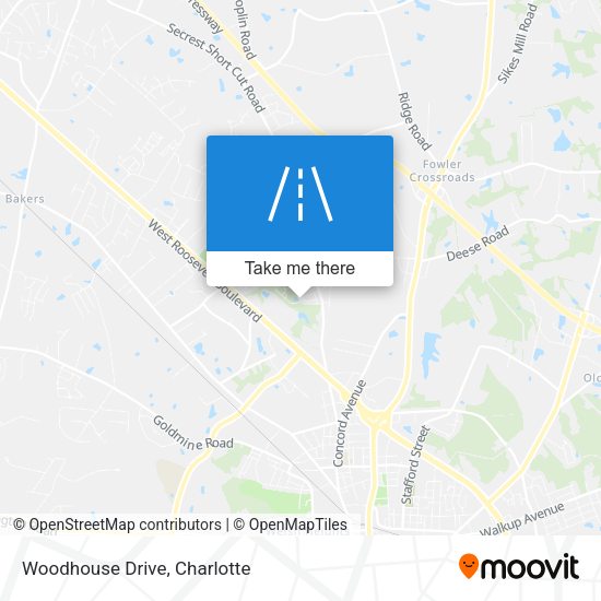 Woodhouse Drive map