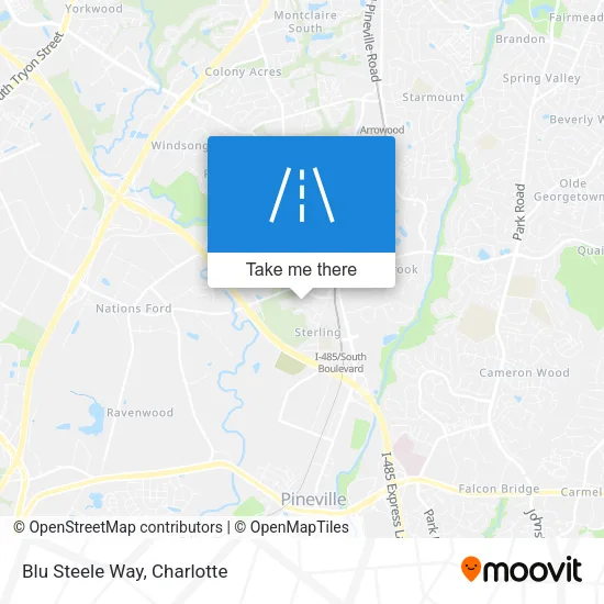 Mapa de Blu Steele Way