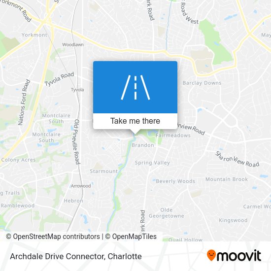 Mapa de Archdale Drive Connector