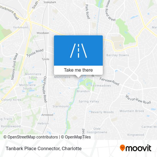 Tanbark Place Connector map