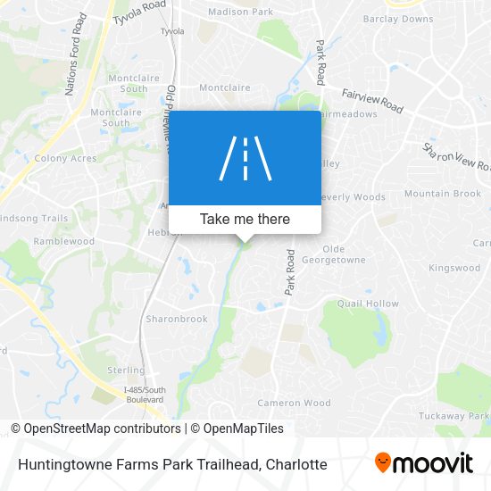 Huntingtowne Farms Park Trailhead map