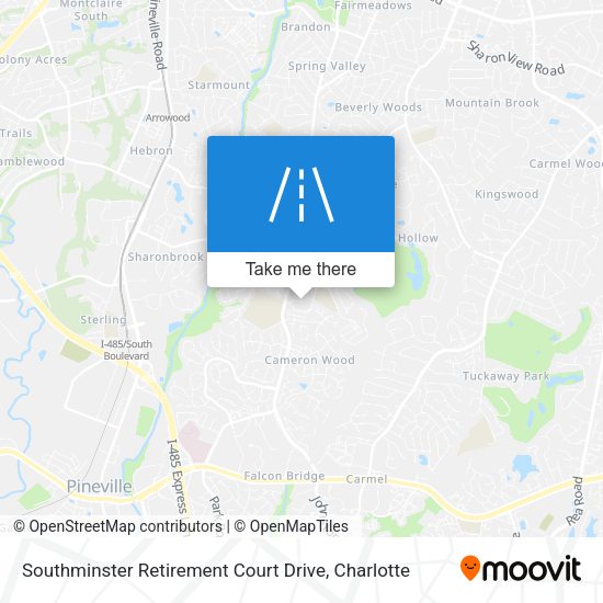 Southminster Retirement Court Drive map