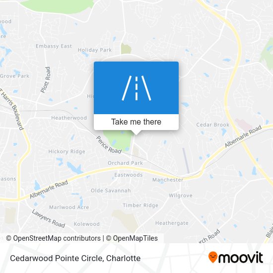Cedarwood Pointe Circle map