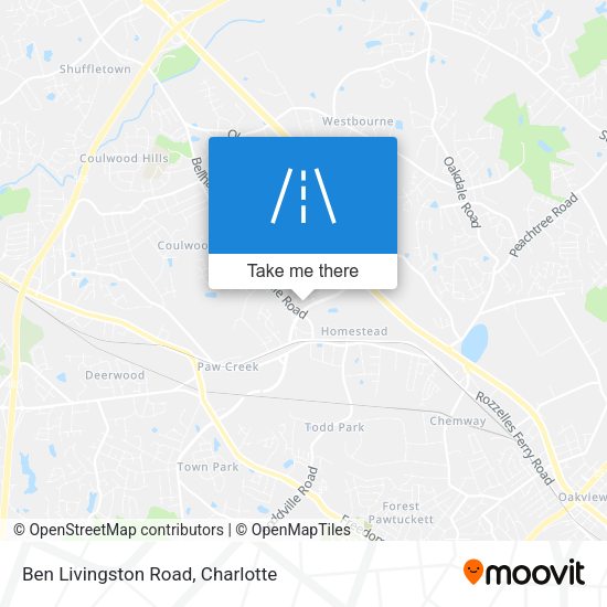 Ben Livingston Road map