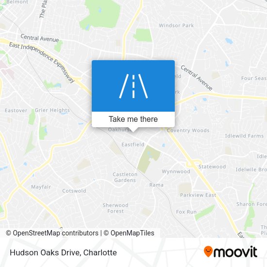 Hudson Oaks Drive map