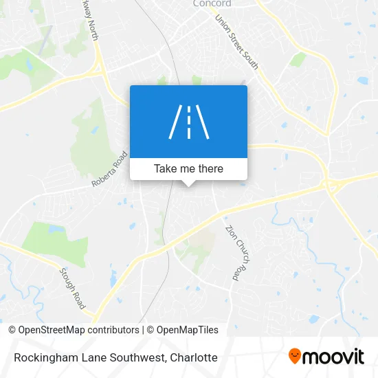 Rockingham Lane Southwest map