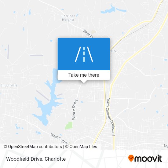 Woodfield Drive map