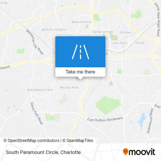 Mapa de South Paramount Circle