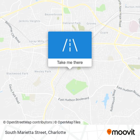 Mapa de South Marietta Street