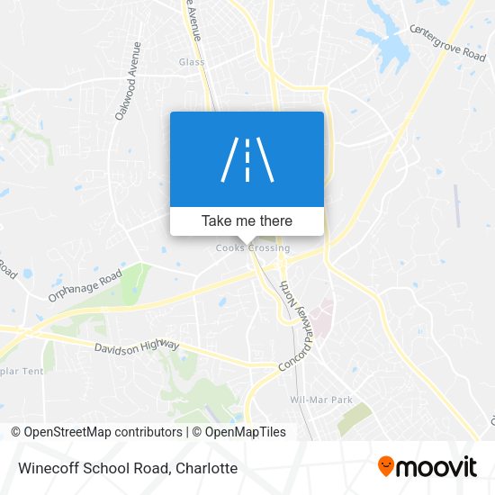 Mapa de Winecoff School Road